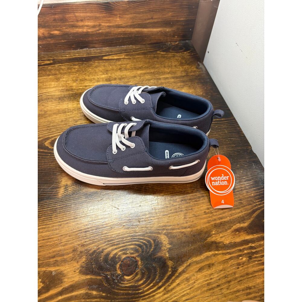 Wonder Nation Navy Shoes Boys Size 4